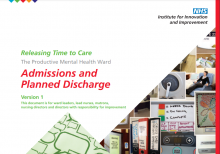 Admissions and Planned Discharge: (The Productive Mental Health Ward)
